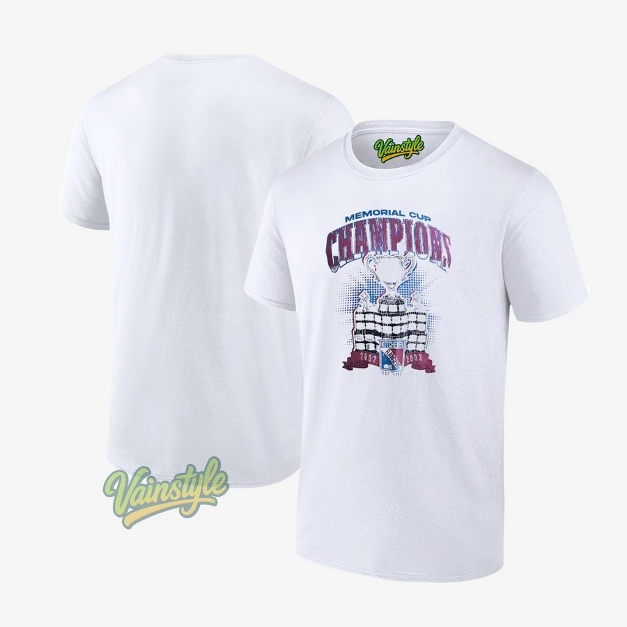 Memorial cup champions Kitchener Rangers 2002 2003 T-Shirt Memorial cup champions Kitchener Rangers 2002 2003 T-Shirt