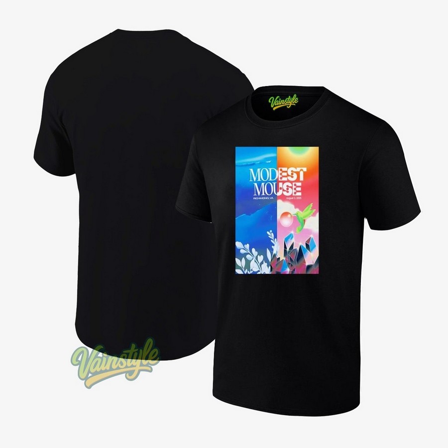 Modest Mouse Tour Richmond VA August 3 2025 Poster T-Shirt Modest Mouse Tour Richmond VA August 3 2025 Poster T-Shirt