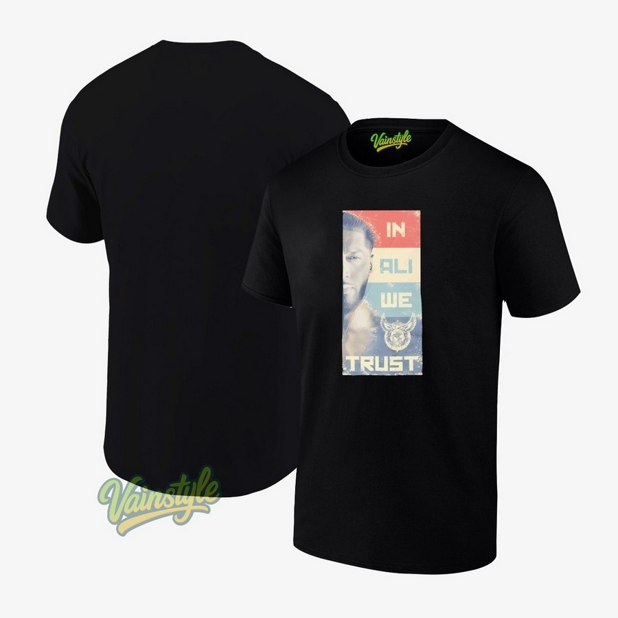 Mustafa Ali in Ali we trust retro T-Shirt Mustafa Ali in Ali we trust retro T-Shirt