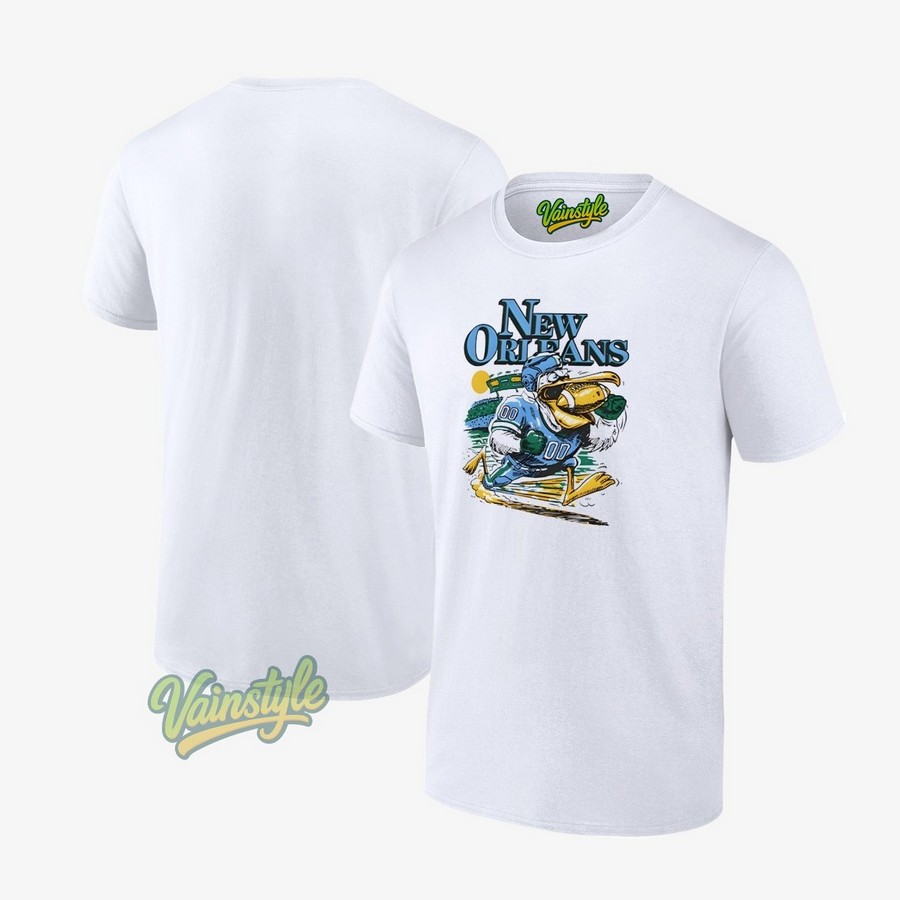 New Orleans Pelican Power Football T-Shirt New Orleans Pelican Power Football T-Shirt