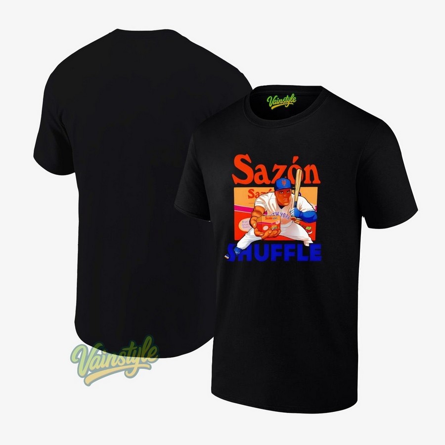 New York Baseball Sazon Shuffle T-Shirt New York Baseball Sazon Shuffle T-Shirt