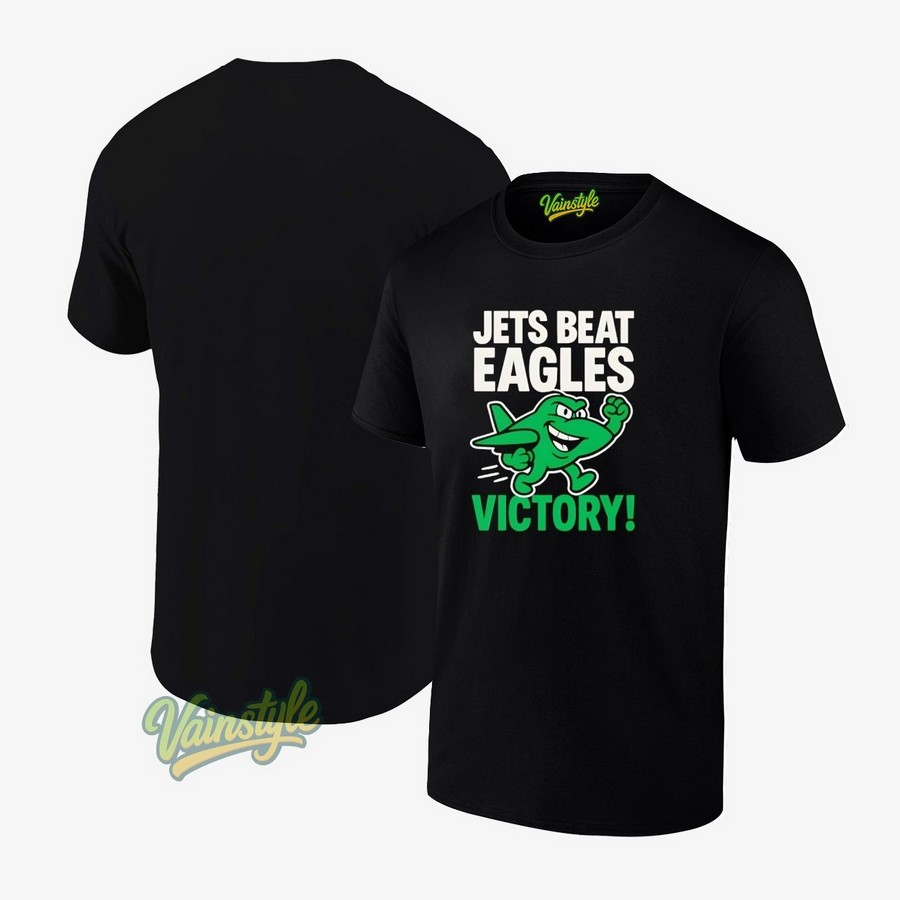 New York Jets Beat Eagles Victory 2025 T-Shirt New York Jets Beat Eagles Victory 2025 T-Shirt