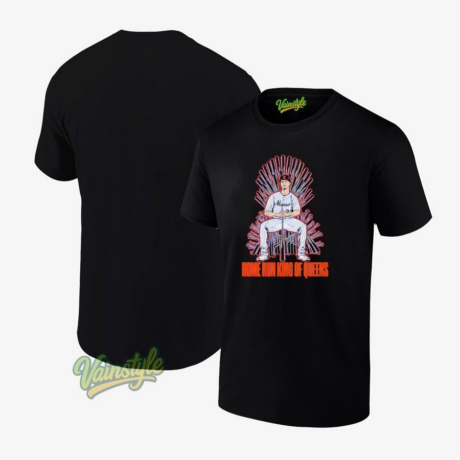 New York Mets Pete Alonso Home Run King Of Queens T-Shirt New York Mets Pete Alonso Home Run King Of Queens T-Shirt