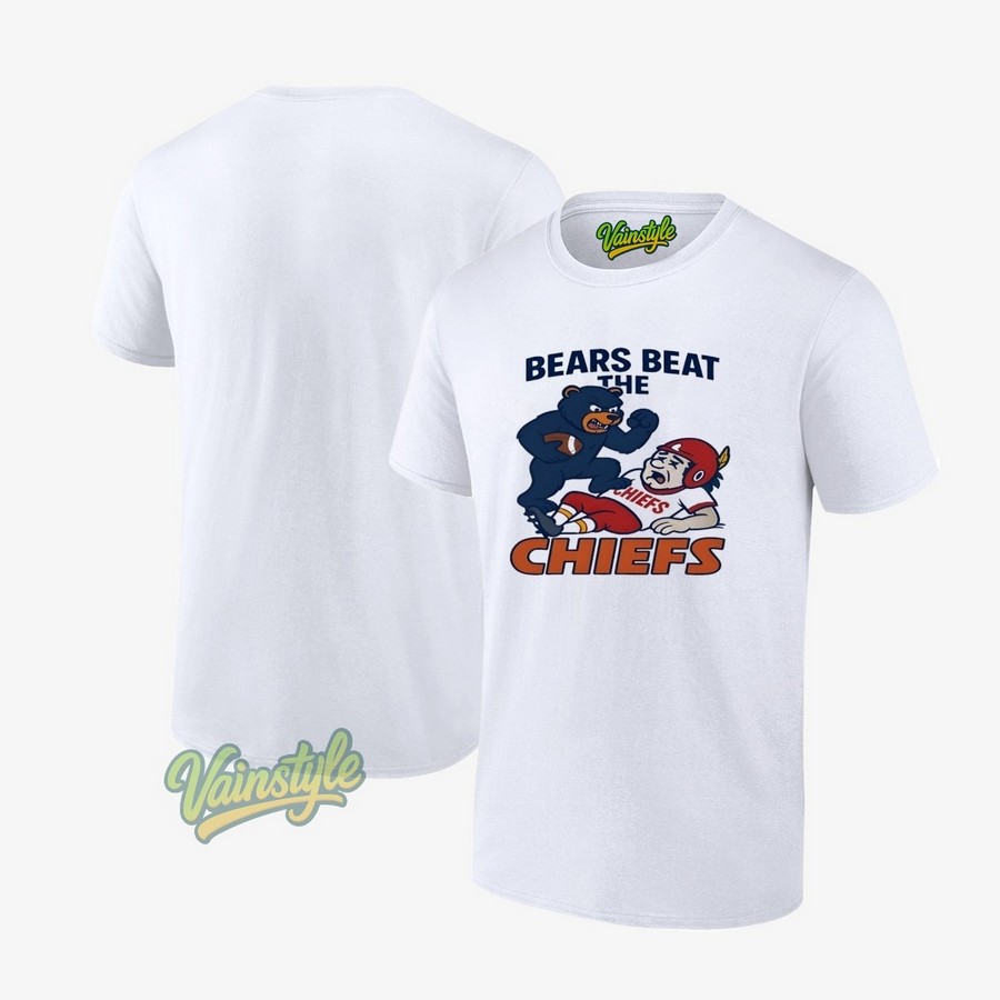NFL 2025 Chicago Bears Beat The Chiefs T-Shirt NFL 2025 Chicago Bears Beat The Chiefs T-Shirt