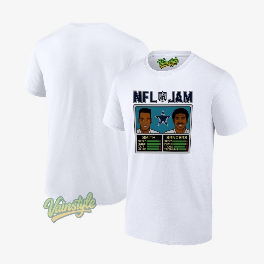 NFL Jam Smith and Sanders Dallas Cowboys T-Shirt NFL Jam Smith and Sanders Dallas Cowboys T-Shirt