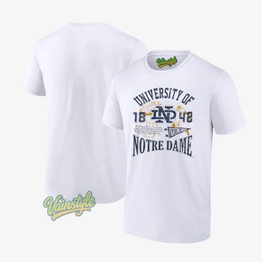 Notre Dame Fighting Irish University of Notre Dame 1842 vintage T-Shirt Notre Dame Fighting Irish University of Notre Dame 1842 vintage T-Shirt