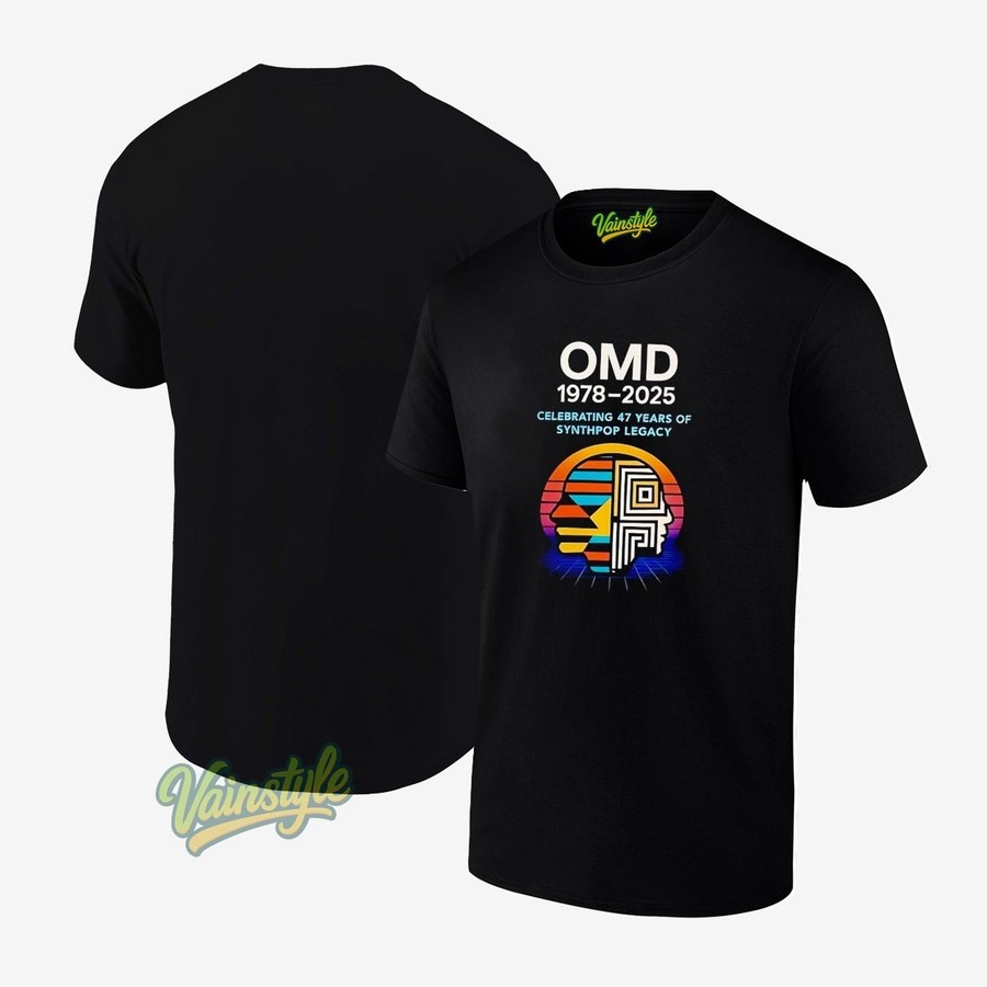 OMD 1978 2025 celebrating 47 years of synthpop legacy T-Shirt OMD 1978 2025 celebrating 47 years of synthpop legacy T-Shirt