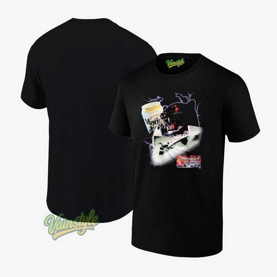 Panther X Modelo Beer Tekken Tag Tournament T-Shirt Panther X Modelo Beer Tekken Tag Tournament T-Shirt