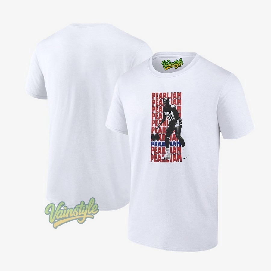 Pearl Jam Julius Erving New York Nets basketball vintage T-Shirt Pearl Jam Julius Erving New York Nets basketball vintage T-Shirt