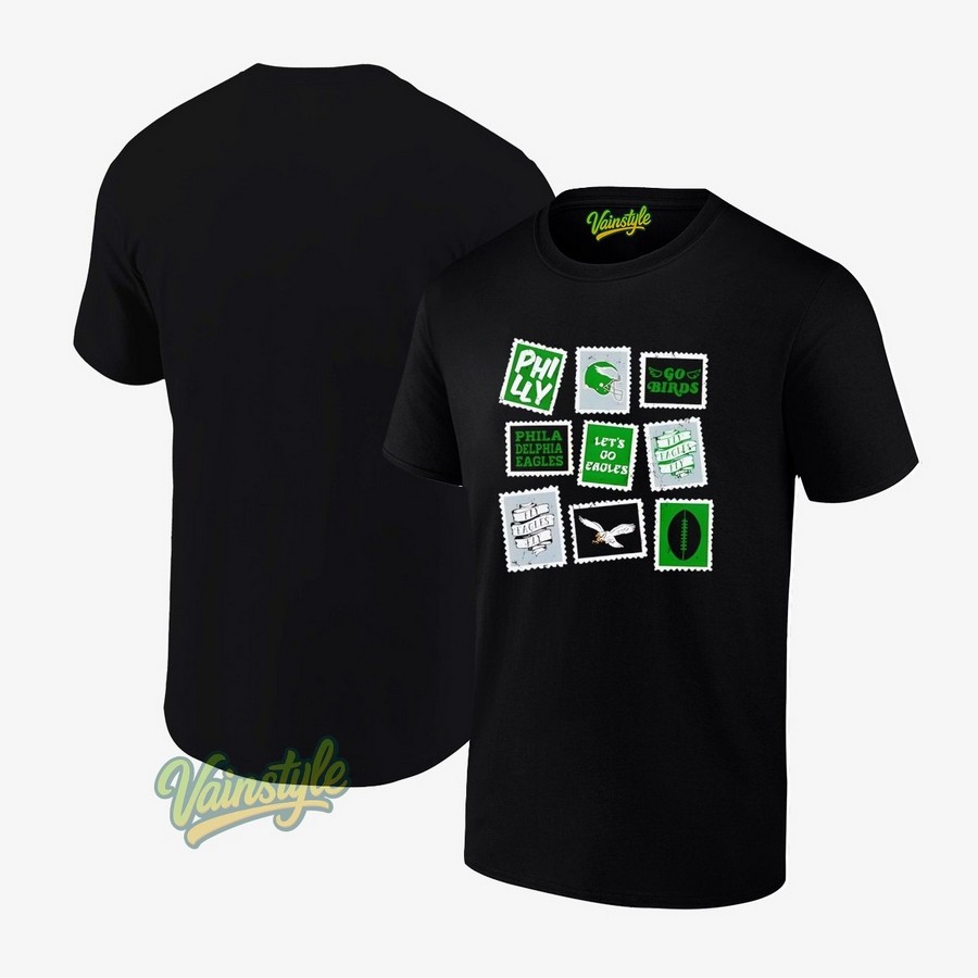 Philadelphia Eagles Go Birds Let's Go Eagles Football T-Shirt Philadelphia Eagles Go Birds Let's Go Eagles Football T-Shirt
