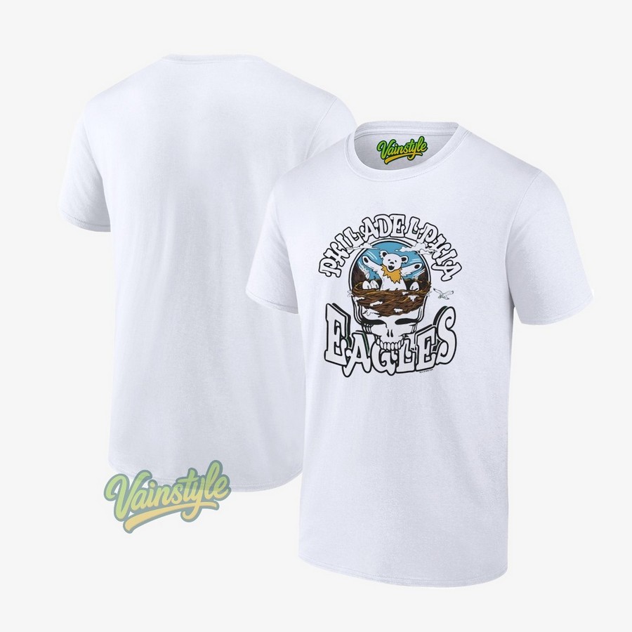 Philadelphia Eagles Homage NFL Grateful Dead T-Shirt Philadelphia Eagles Homage NFL Grateful Dead T-Shirt