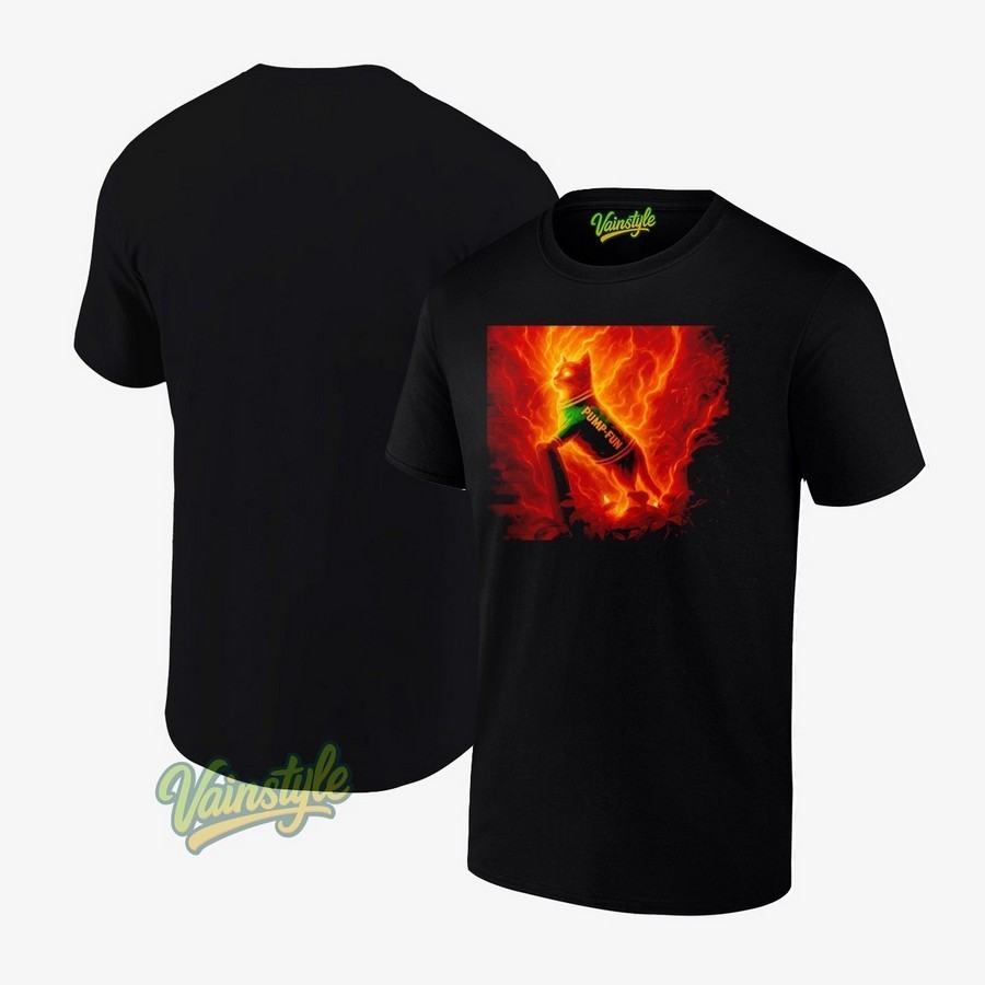 Pump-fun cat burn T-Shirt Pump-fun cat burn T-Shirt