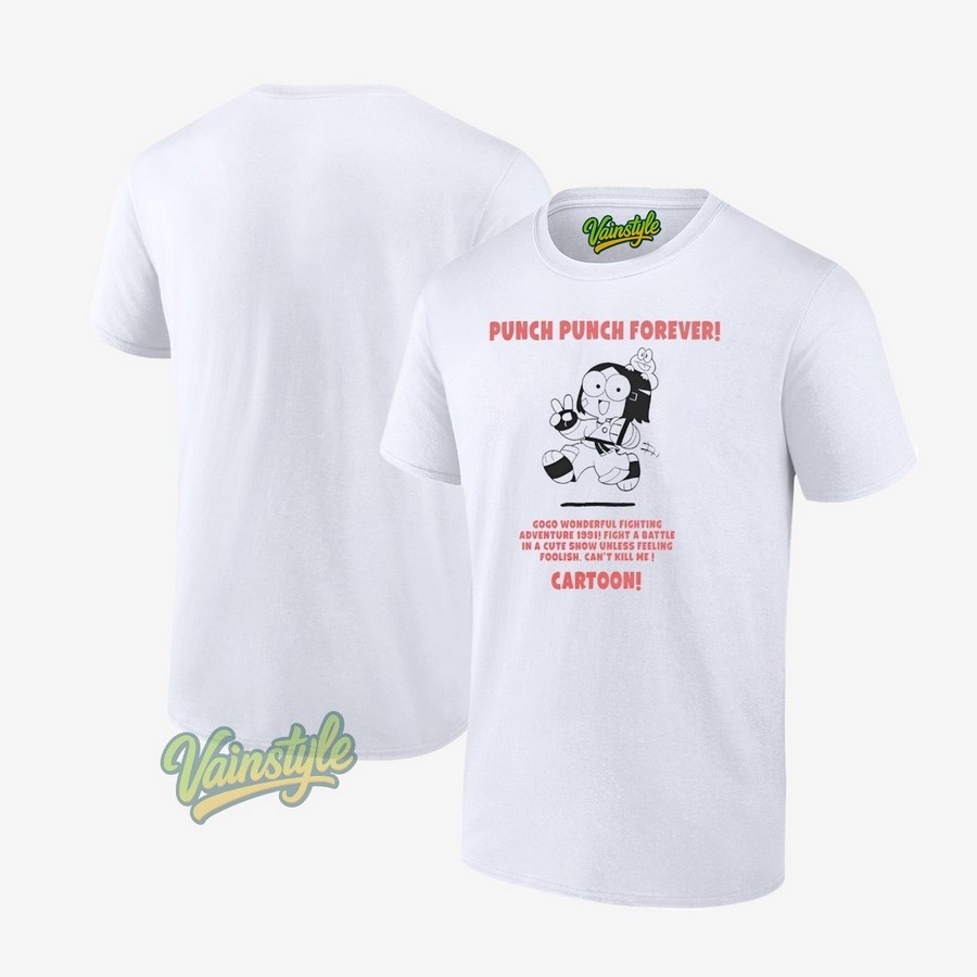 Punch Punch Forever Cartoon T-Shirt Punch Punch Forever Cartoon T-Shirt
