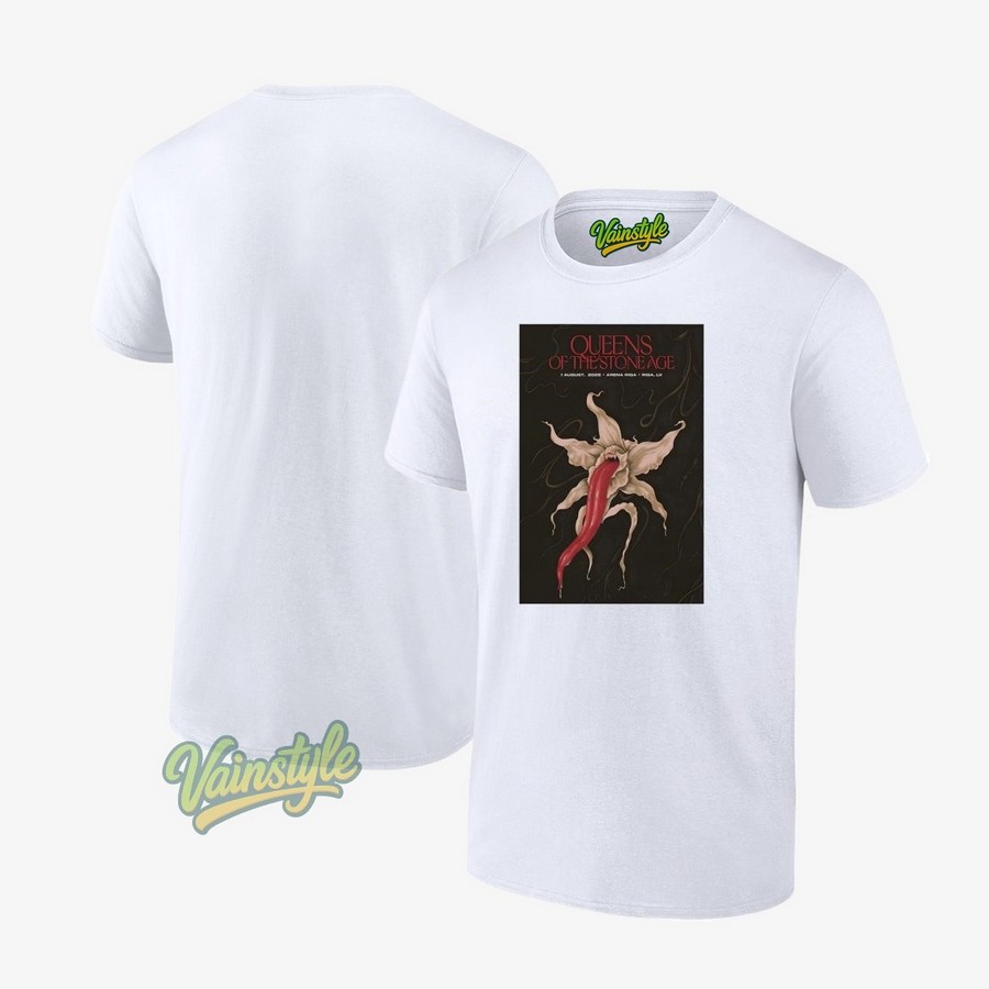 Queens Of The Stone Age Live Aug 01 2025 Arena Riga Riga LV Poster T-Shirt Queens Of The Stone Age Live Aug 01 2025 Arena Riga Riga LV Poster T-Shirt