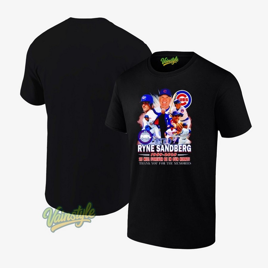 Ryno Ryne Sandberg Chicago Cubs 1959-2025 23 Will Forever Be In Our Hearts T-Shirt Ryno Ryne Sandberg Chicago Cubs 1959-2025 23 Will Forever Be In Our Hearts T-Shirt