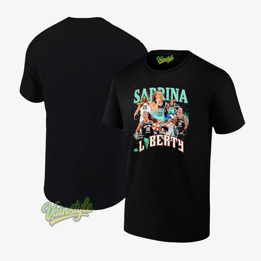 Sabrina Ionescu New York Liberty Crossroads Player Signature T-Shirt Sabrina Ionescu New York Liberty Crossroads Player Signature T-Shirt