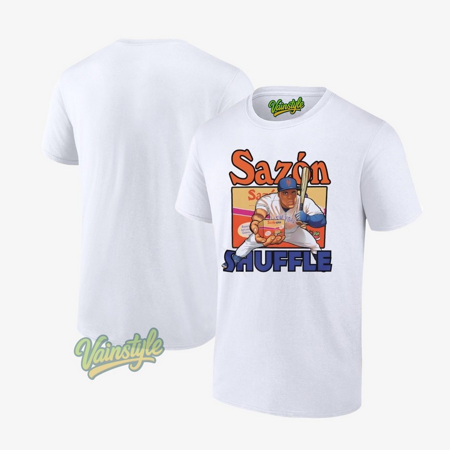 Sazon Shuffle New York Baseball T-Shirt Sazon Shuffle New York Baseball T-Shirt
