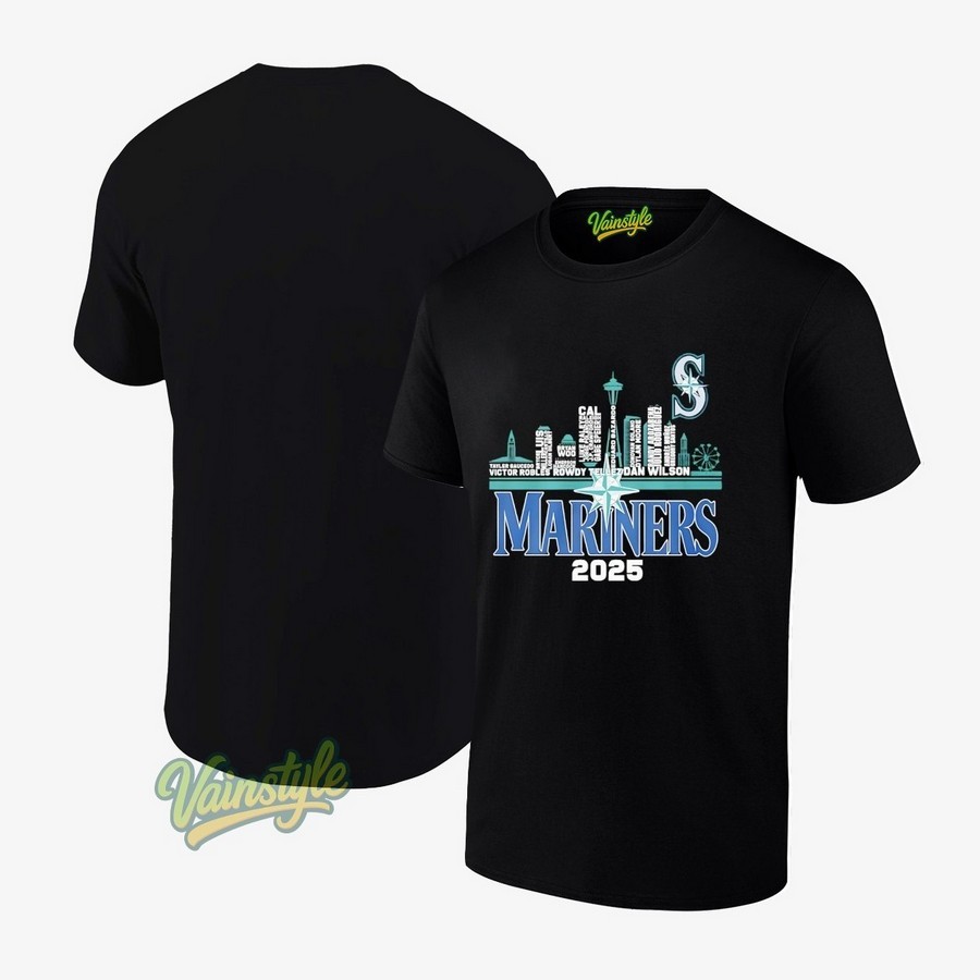 Seattle Mariners 2025 Skyline T-Shirt Seattle Mariners 2025 Skyline T-Shirt