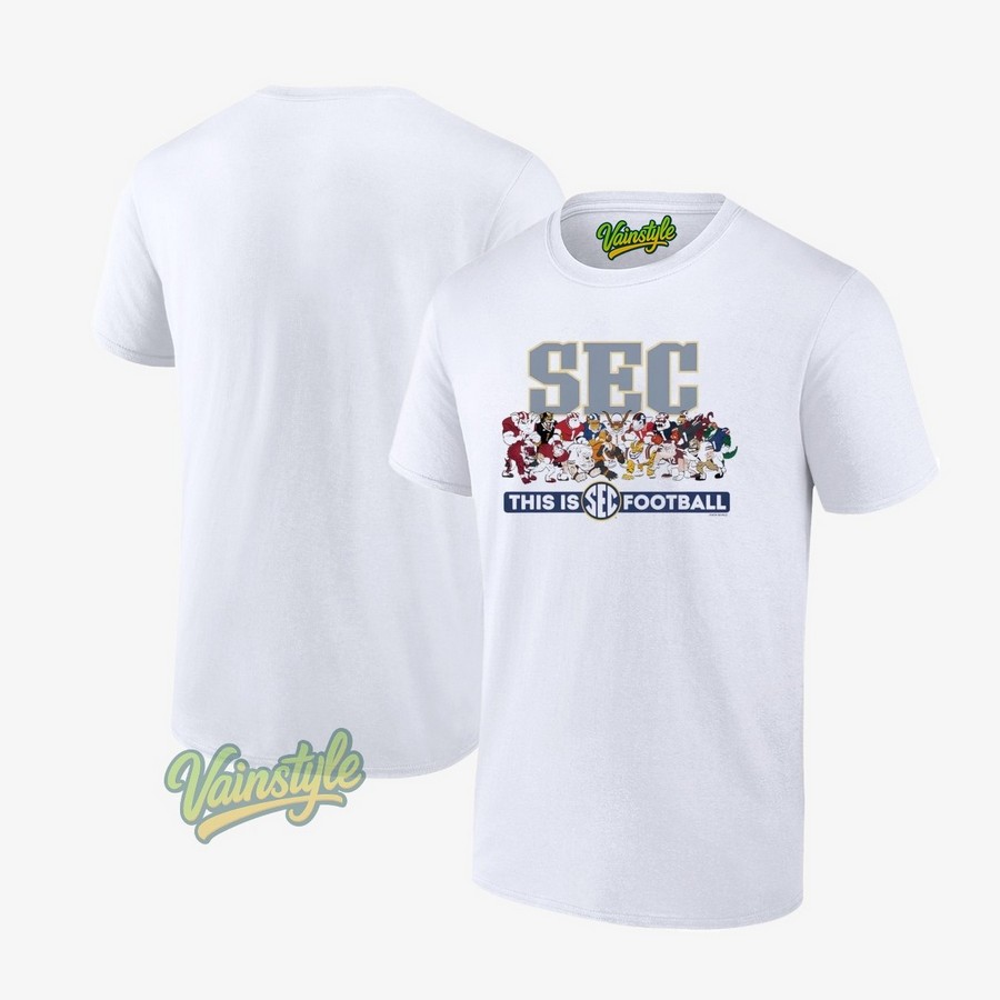SEC Illustrations 16 Team This Is Football Character T-Shirt SEC Illustrations 16 Team This Is Football Character T-Shirt