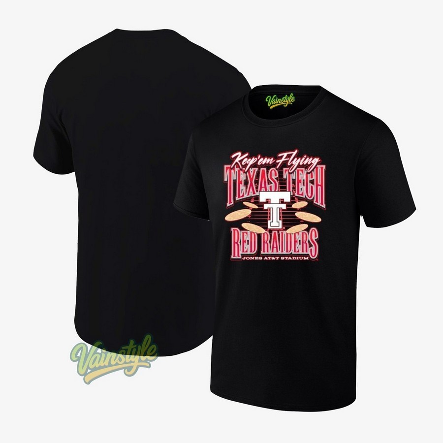 Texas Tech Keep 'Em Flying Red Raiders Jones AT&T Stadium T-Shirt Texas Tech Keep 'Em Flying Red Raiders Jones AT&T Stadium T-Shirt