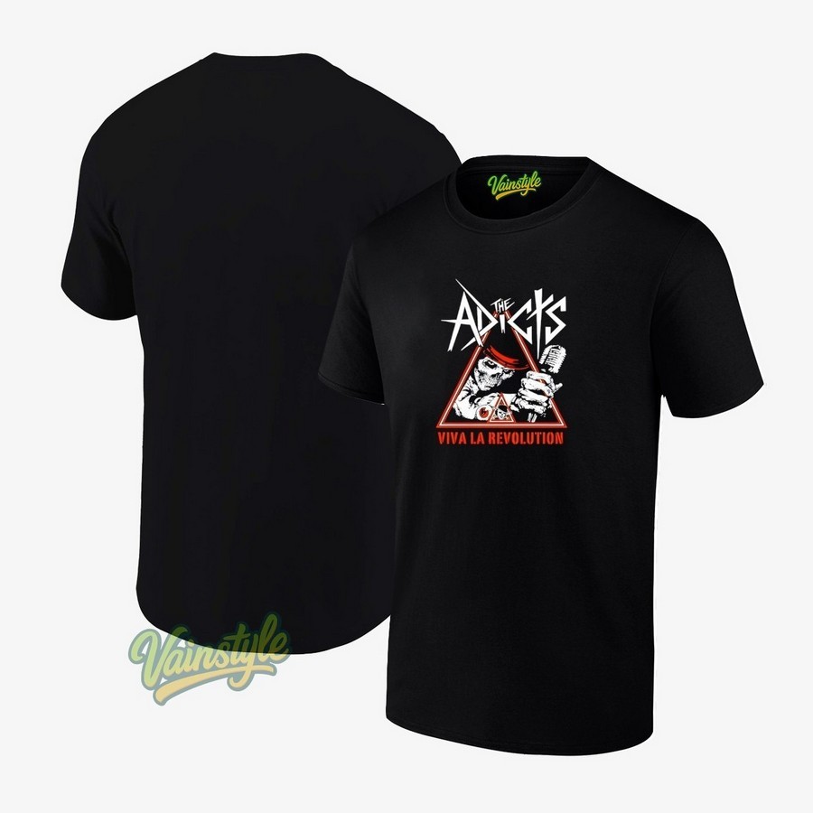 The Adicts Viva LA Revolution Skull T-Shirt The Adicts Viva LA Revolution Skull T-Shirt