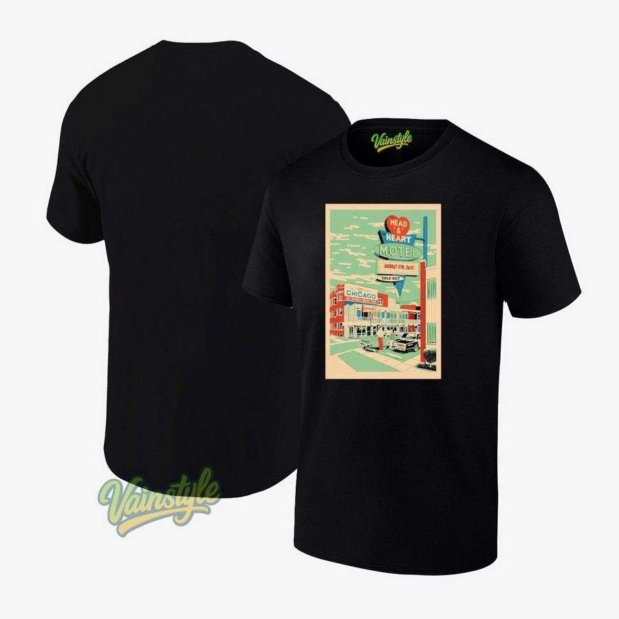 The Head And The Heart August 8 2025 Chicago IL Poster Unisex T-Shirt The Head And The Heart August 8 2025 Chicago IL Poster Unisex T-Shirt
