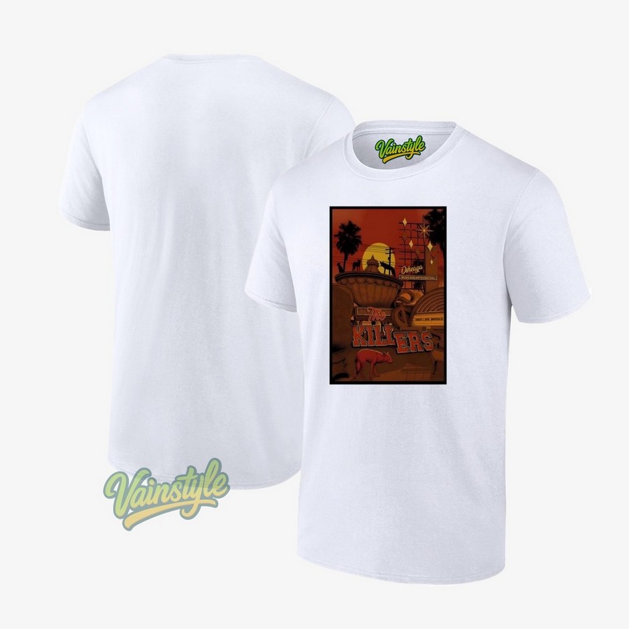 The Killers Aug 1 Parc Jean Drapeau Montreal Canada Aug 01 2025 Poster T-Shirt The Killers Aug 1 Parc Jean Drapeau Montreal Canada Aug 01 2025 Poster T-Shirt
