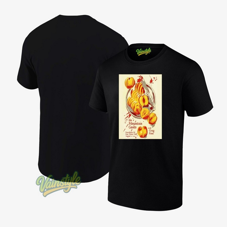 The Mountain Goats Aug 10 2025 Fete Music Hall In Providence RI Poster T-Shirt The Mountain Goats Aug 10 2025 Fete Music Hall In Providence RI Poster T-Shirt