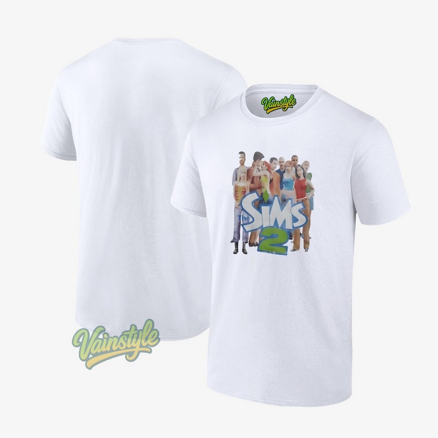 The Sims 2 Game Cover Unisex T-Shirt The Sims 2 Game Cover Unisex T-Shirt