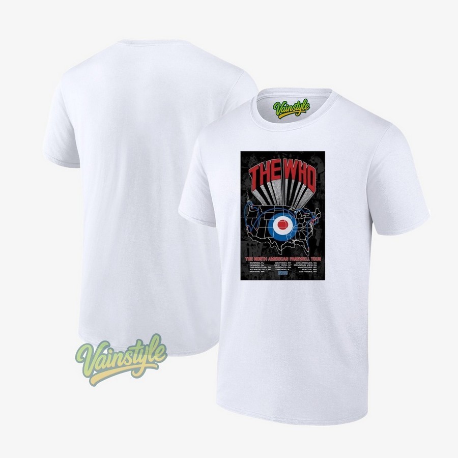 The Who The Song Is Over Tour North American 2025 Poster T-Shirt The Who The Song Is Over Tour North American 2025 Poster T-Shirt