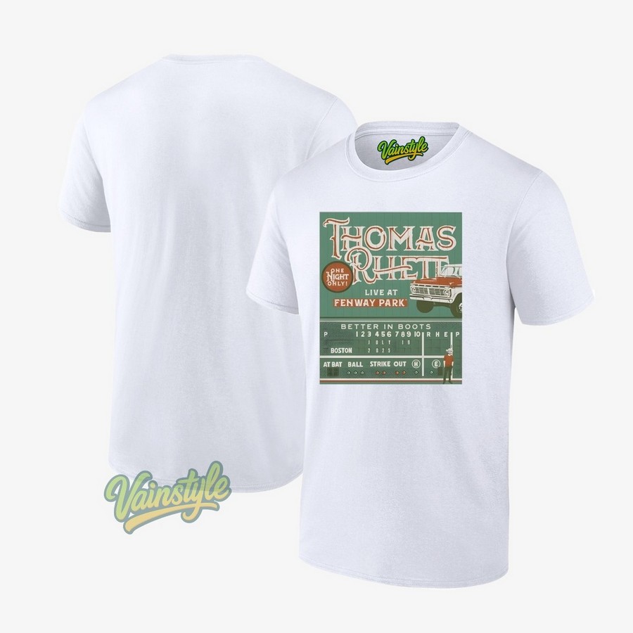Thomas Rhett Concert Fenway Park At Boston MA Jul 19 2025 T-Shirt Thomas Rhett Concert Fenway Park At Boston MA Jul 19 2025 T-Shirt