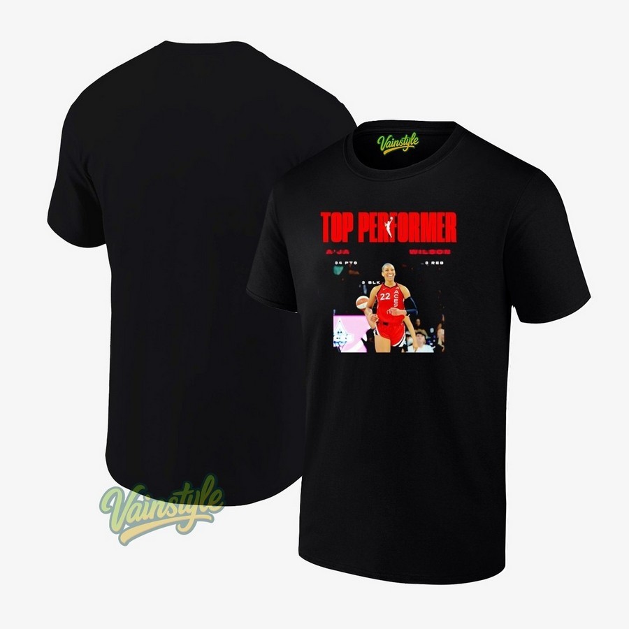 Top Performer A’ja Wilson 34 Pts 8 Reb 3 Blk T-Shirt Top Performer A’ja Wilson 34 Pts 8 Reb 3 Blk T-Shirt