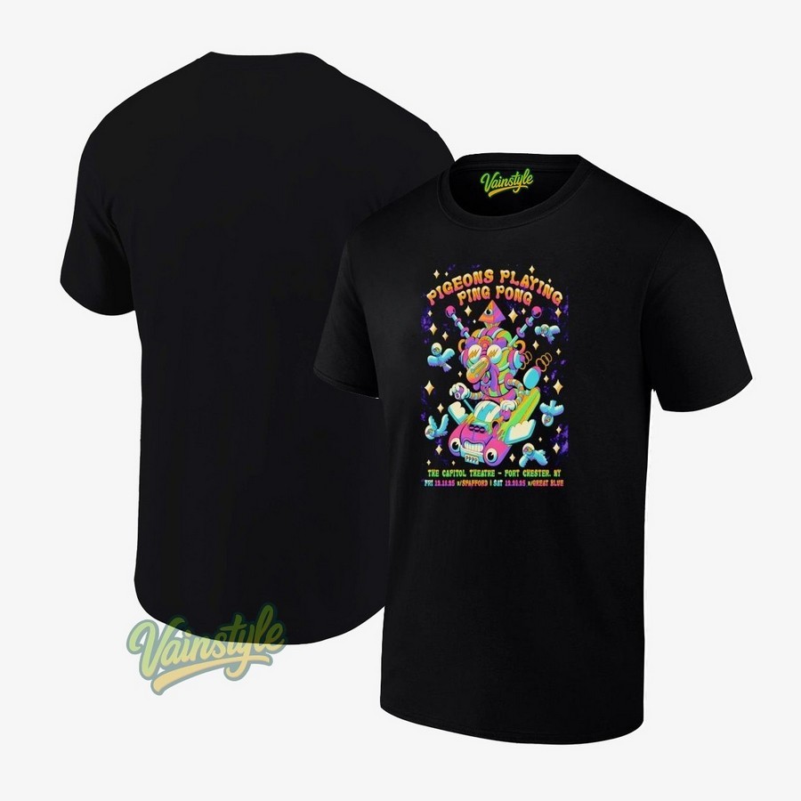 Tour 2025 Pigeons Playing Ping Pong The Capitol Theatre Poster T-Shirt Tour 2025 Pigeons Playing Ping Pong The Capitol Theatre Poster T-Shirt