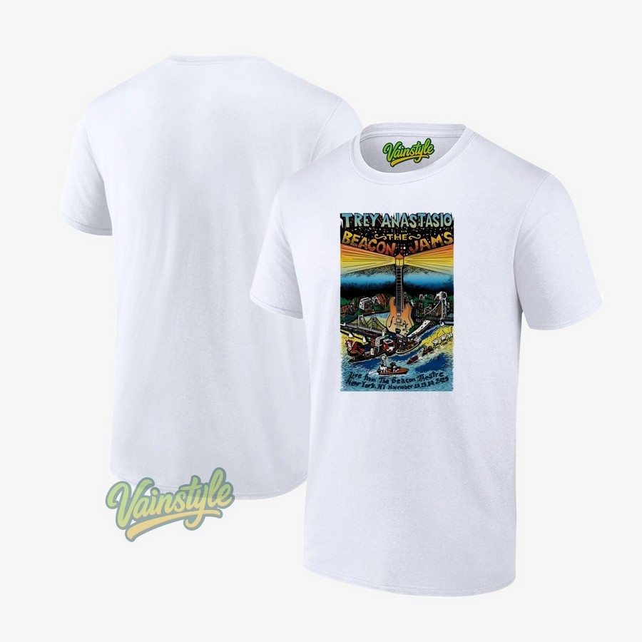 Trey Anastasio Event New York The Beacon Jams Beacon Theatre 28-30 Nov 2025 Poster T-Shirt Trey Anastasio Event New York The Beacon Jams Beacon Theatre 28-30 Nov 2025 Poster T-Shirt