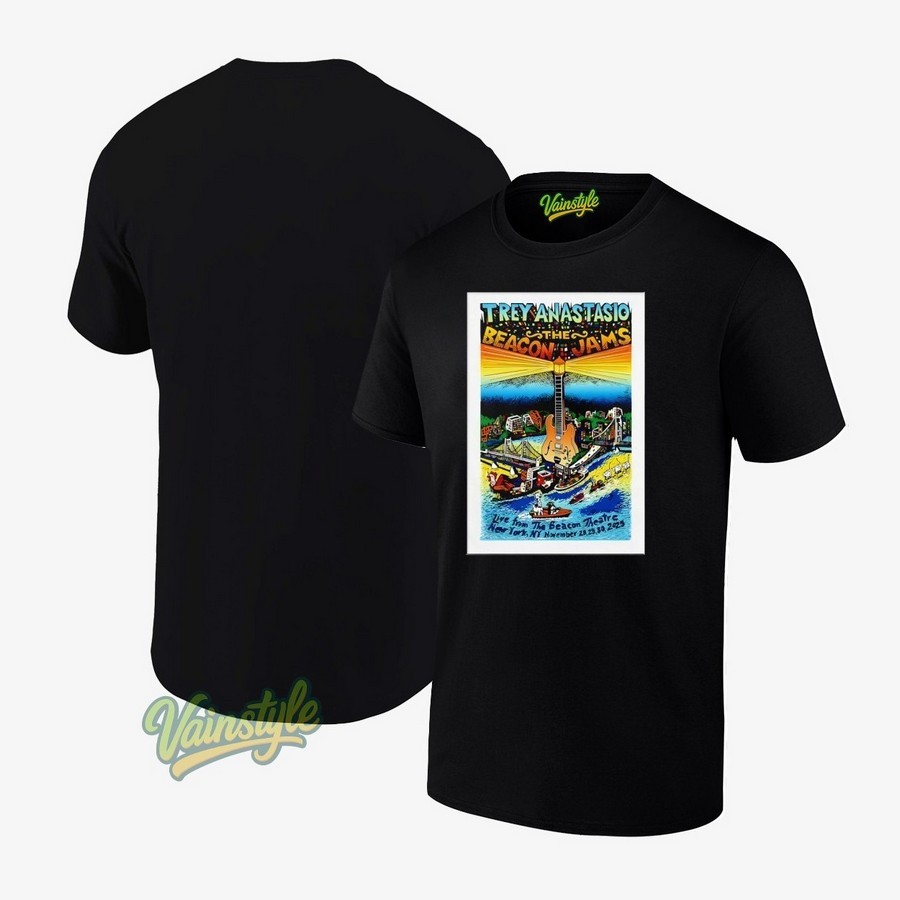Trey Anastasio November 28-30 2025 Beacon Theatre In New York NY Poster T-Shirt Trey Anastasio November 28-30 2025 Beacon Theatre In New York NY Poster T-Shirt