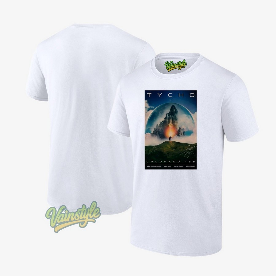 Tycho Colorado 2025 Shows Poster T-Shirt Tycho Colorado 2025 Shows Poster T-Shirt