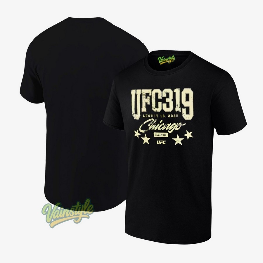 UFC 319 Chicago Illinois 2025 T-Shirt UFC 319 Chicago Illinois 2025 T-Shirt