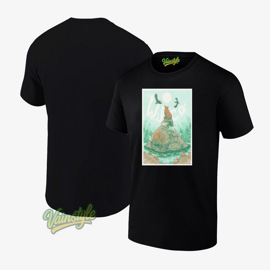 Wilco Seattle WA 24 August 2025 Tour Poster T-Shirt Wilco Seattle WA 24 August 2025 Tour Poster T-Shirt