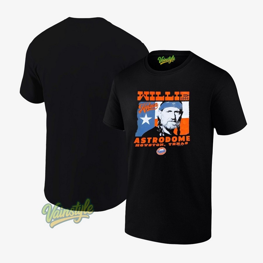 Willie Nelson Astrodome Houston Texas T-Shirt Willie Nelson Astrodome Houston Texas T-Shirt