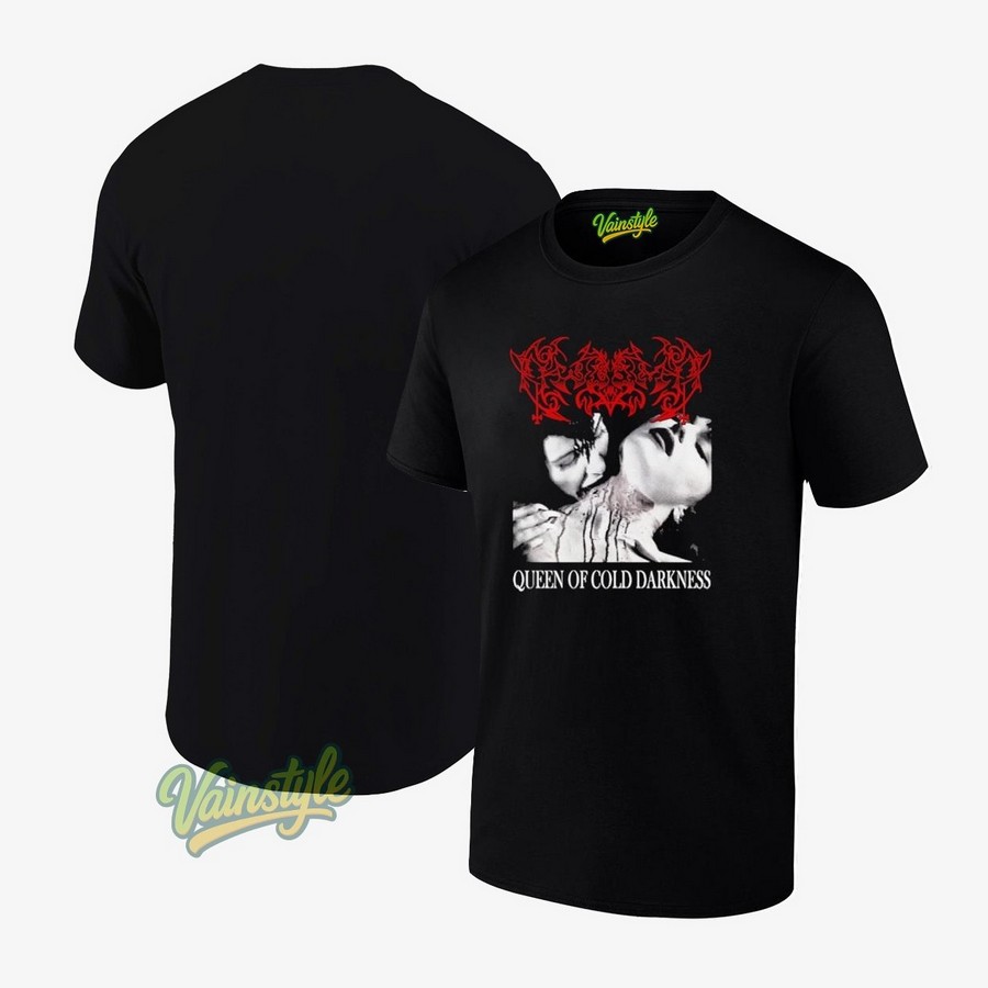 Worm Queen Of Cold Darkness Black Metal T-Shirt Worm Queen Of Cold Darkness Black Metal T-Shirt