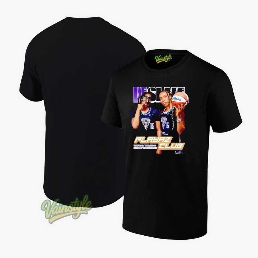 WSLAM Tiffany Hayes and Kayla Thornton playaz club Golden State Valkyries Unisex T-Shirt WSLAM Tiffany Hayes and Kayla Thornton playaz club Golden State Valkyries Unisex T-Shirt