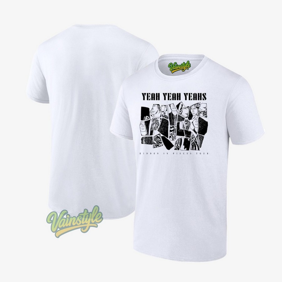 Yeah Yeah Yeahs Hidden In Pieces Tour Faces T-Shirt Yeah Yeah Yeahs Hidden In Pieces Tour Faces T-Shirt