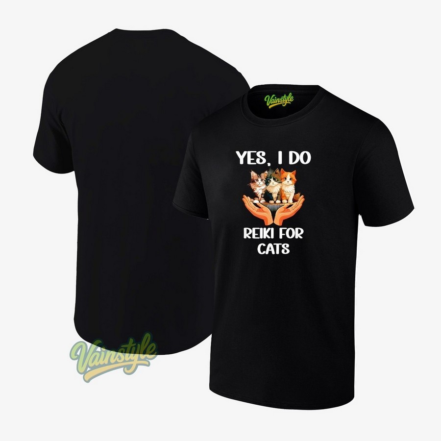 Yes I Do Reiki For Cats Spiritual Healing T-Shirt Yes I Do Reiki For Cats Spiritual Healing T-Shirt