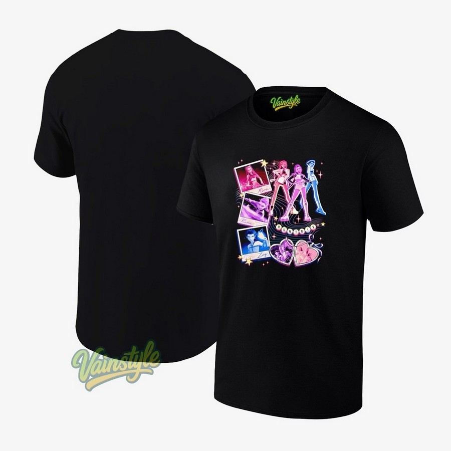 Zoey Showcase Retro Neon Poster T-Shirt Zoey Showcase Retro Neon Poster T-Shirt