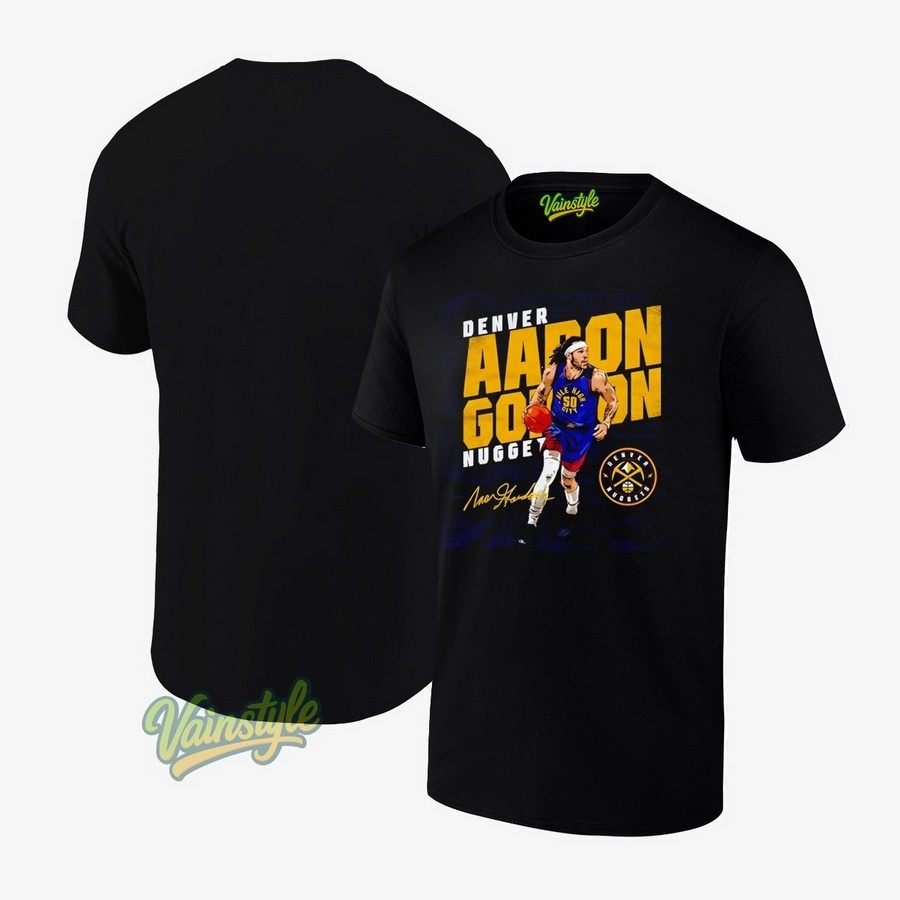 Aaron Gordon Denver Nuggets signature graphic T-Shirt Aaron Gordon Denver Nuggets signature graphic T-Shirt
