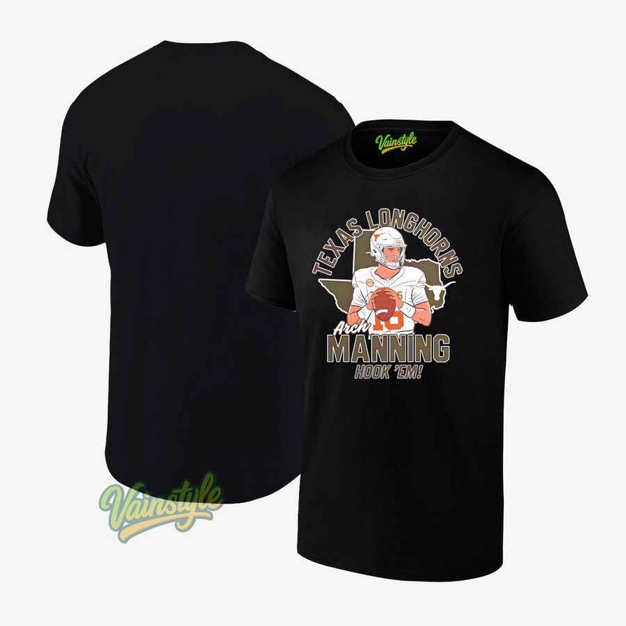 Arch Manning Texas Texas Longhorns Hook 'Em T-Shirt Arch Manning Texas Texas Longhorns Hook 'Em T-Shirt