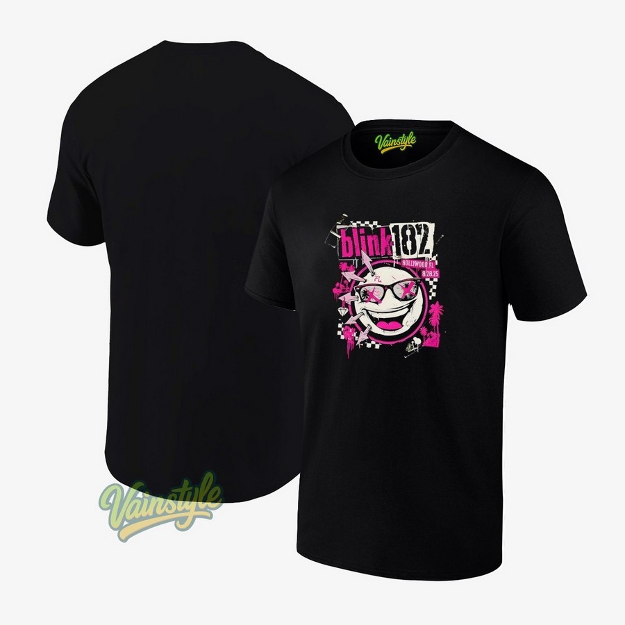 Blink 182 Aug 28 2025 Hard Rock Live Hollywood FL T-Shirt Blink 182 Aug 28 2025 Hard Rock Live Hollywood FL T-Shirt