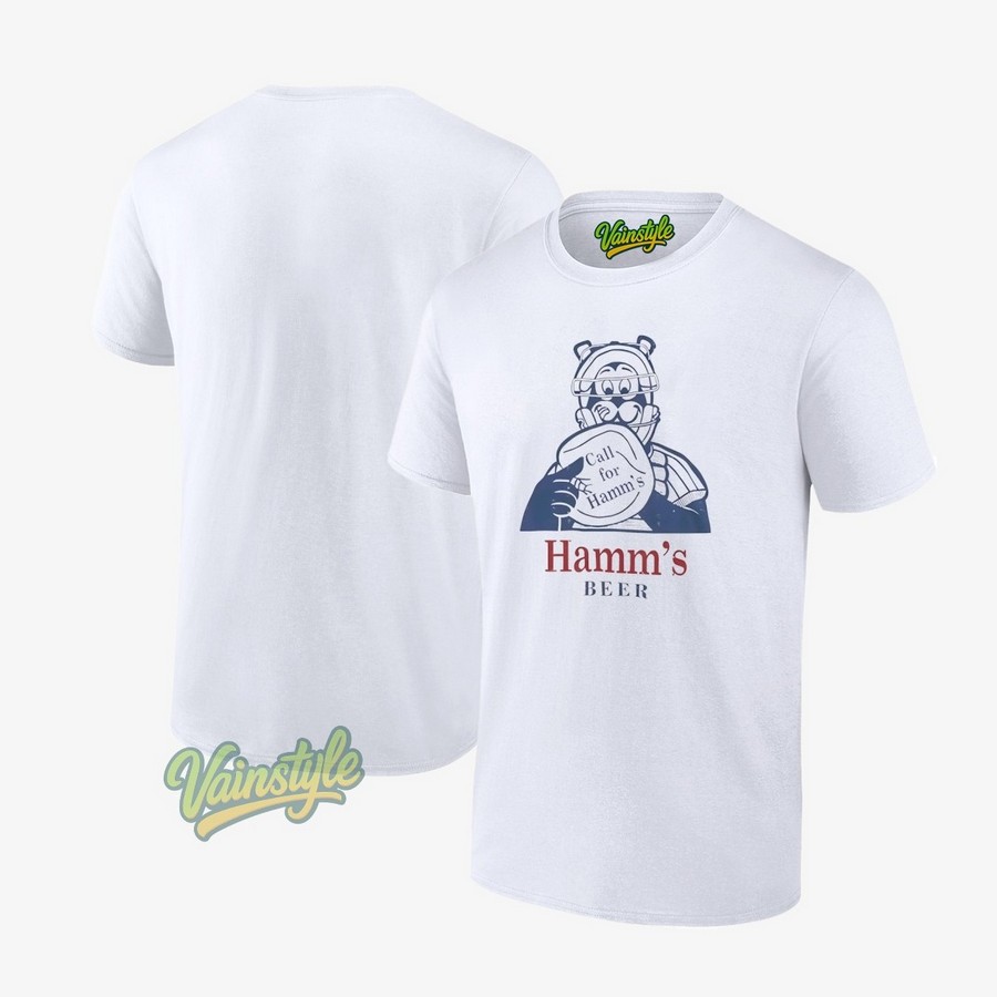 Call for American Needle Brass Tacks Hamm's beer mascot T-Shirt Call for American Needle Brass Tacks Hamm's beer mascot T-Shirt