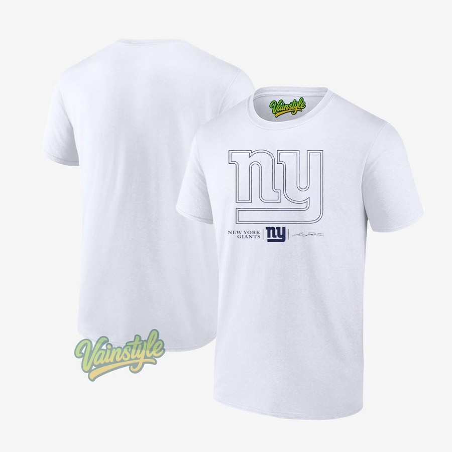 Jaxson Dart New York Giants Tonal name & number signature T-Shirt Jaxson Dart New York Giants Tonal name & number signature T-Shirt