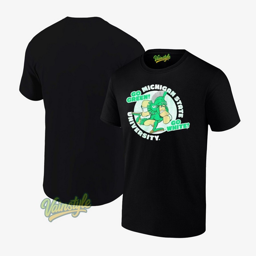 Michigan State Spartans university go green go white T-Shirt Michigan State Spartans university go green go white T-Shirt